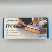 Sharp Pebble Premium Whetstone Knife Sharpening Stone Grit: 1000/6000 - NIB