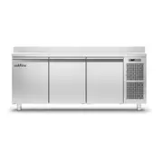 Moretti Forni 3 Door Pastry Freezer Counter with Stainless Steel Worktop & Splashback - TA17/1BJ - TA17/1BJ-EQ