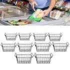 2x Freezer Storage Basket Pantry Organization for Shop Dormitory Farmhouse
