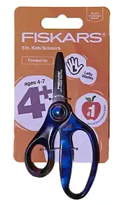 Fiskars Lefty Scissors Pointed Tip Kids 4-7 Left-handed Crafting School Supplies