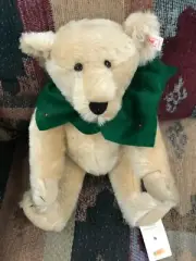 New Steiff Noel 37 Teddy Bear Mohair Germany Christmas 14"