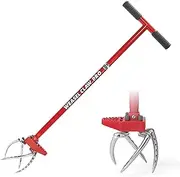 Garden Weasel Claw Pro - 3-in-1 Cultivate, Loosen, Aerate, Weed Gardening Hand Tiller, Twist Weeding Tool, Digging Fork, Cultivator, Soil Loosener 91334