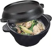 Dutch Oven Pot with Lid – Heavy-Duty Cast Iron Casserole, Enameled Cookware for Braising, Roasting, Baking | Non-Stick Stew Pan, Oven-Safe Soup Pot, Handles, Ideal for Kitchen, Camping, BBQ us.am