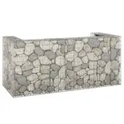 Gabion Wall Fence Wire Cage for Garbage Rubbish Wheelie Bins Cover Fencing
