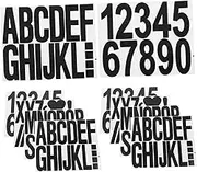 CANIGHT 12 Sheets Self Adhesive Vinyl Letter and Number Stickers for Mailbox Door Car Window Locker Durable Easy to Apply Address Decals for Home and Business