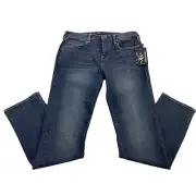 True Religion Geno Relaxed Slim Fit Jeans in Dalston Bay Dark Blue 32x34