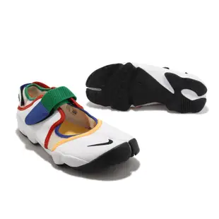 Nike 忍者鞋 Wmns Air RIFT BR 女鞋 白 彩色滾邊 分趾 運動涼鞋 魔鬼氈 休閒鞋 FB8864-112