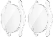 Eyamumo 2 Pack Case Compatible with Samsung Galaxy Watch 4 44mm Screen Protector