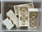 LEGO Parts - White Brick 2 x 4 - No 3001 - QTY 5
