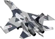 Replica Pre-Build Aircraf Diecast Metal 1/100 Russian Air Force Fighter Su-35 Alloy Shipping Military Model Toy Collection Collection Gift Display
