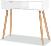 VRAXO Console Table Solid Pinewood 80x30x72 cm White -9.8KG,244737