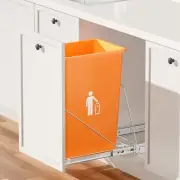 Under cabinet/Sink Trash Can Rack with Door Mounting Kit (No trashcan included)