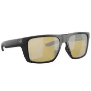 Costa Lido Matte Black Sunglasses w/Sunrise Silver Mirror 580G 06S9104-91040357