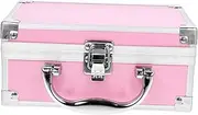minkissy Aluminum Makeup Case Travel Accessories Organizer for Plane Portable Cosmetic Bag Handles Makeup Storage Case for Women