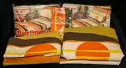 8PC Vintage 70s Burlington Desert Sunset Sun TWIN Bed Sheet LOT Stranger Things