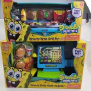 SpongeBob SP Krusty Krab Cash Register+Grill Set. New In Box