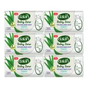 Dalan Baby Zero Natural Baby Soap Bar - Organic Aloe Vera, 12 Bars x 3.17oz Each