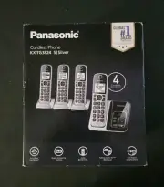 Panasonic Cordless Phone KX-TG3824 4 Handset Answering System Smart Call Blocker