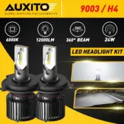 AUXITO H4 9003 LED Headlight Bulb Hi Low Beam Conversion Kit 6000K White Canbus (for: Smart)