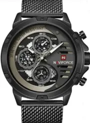 NAVIFORCE Sport Military Men Watch NF9110 Waterproof Milanese Strap Casual Watch