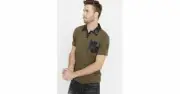 Buffalo By David Bitton Nilkay Short Sleeve Polo Shirt Men's Size Small sz S