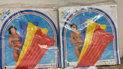 Sealed Intex The Wet Set Inflatable Pool Air Mat Float 72 x 27" NEW (2)