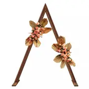 Fin Wooden Wedding Arch Arbor Triangle Flower Rack Backdrop Stand Celebration Party