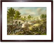 War American Civil Battle Antietam USA Framed Wall Art Print