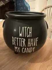 Cauldron Candy Dish Witch