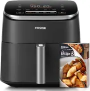 Air Fryer 6 Qt, 9-In-1 Functions, 5 Fan Speeds, Nutrition Facts for 100+ In-App