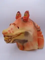 VTG. Jar Jar Binks Episode 1 Star Wars Rubber Halloween Mask Lucas film Adult