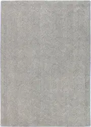 Sophia Herringbone Grey Wool Rug
