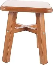 HOLIDYOYO Wooden Stool for Home Use Small Step Stool High Lightweight Sturdy Footrest for Easy Shoe Changing for Living Room Bedroom Indoor Spaces