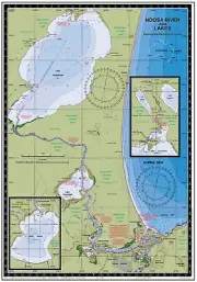 Boating, Fishing, Qld Marine Safety Chart - NOOSA RIVER and LAKES