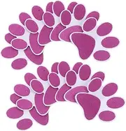 Angoily 12pcs Paw Shape Embroidered Iron Patches Durable DIY Sew Badges for Clothing Bags Jackets User Friendly Self Adhesive Crafting Decorations