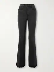 [GOOD AMERICAN] GOOD AMERICAN - Good Classic High-rise Bootcut Jeans - Black - 10 10 Black