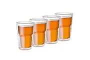 Baccarat Barista Facet Double Wall Glass Medium Set of 4 345ml