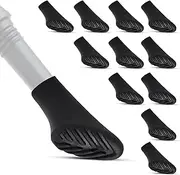 ECENCE 12x Nordic Walking Stick Rubber Tips for Trekking Poles Nordic Walking Poles Hiking Sticks Gravel & Mountain Grip Walking Stick Rubber Ends Non-Slip Walking Stick Ferrule Terrain