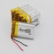 5pcs 3.7V 1000mAh 3.7Wh Li-Polymer Li Battery 102535 For GPS Dashcam Car Camera