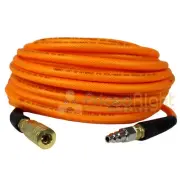 1/4" x 100 ft Air Hose with Bend Restrictors High Flow Hybrid Polymer FA14100RC3