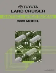 2003 Toyota Land Cruiser Wiring Diagrams Schematics Layout Factory OEM