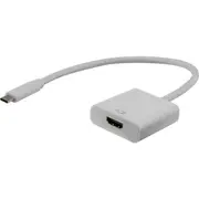 PRO2 LC7865 USB-C To HDMI Lead - 0.3M Type-C Plug To HDMI Socket Colour: White USB-C TO HDMI LEAD