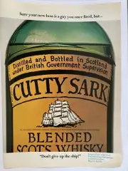Curry Sark Blended Scots Whisky 1973 Print Ad