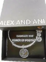 Alex and Ani INITIAL L Expandable Wire Bracelet Rafaelian Gold NWTBC