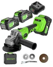 4-1/2 in Brushless Cordless Angle Grinder Variable Speed Cutting off w/Battery
