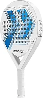 Heyruidy Paddel Racquet with Cover Bag, Carbon Fiber Full Carbon Soft EVA Core Paddle Tennis Racket Beginner Intermediate for Men and Woman