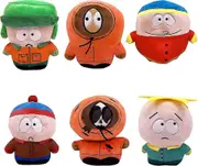 South North Park Plush Toys,cute Cartoon South North Park Plush Doll For Kids Friends Thanksgiving Christmas Birthday Gifts (6pcs)