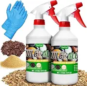 Mulch Glue - 32oz Adhesive Pea Gravel Binder for Landscaping, Garden - Concentrate Landscape Rock Stabilizer, Last up to 2 Years, Gravel Lock for Bonding Bark, Sand