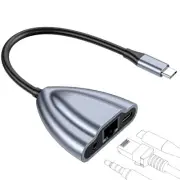 USB C to Ethernet Adapter with Charging Port, 1Gbps RJ45 to USB C Hub Etherne...