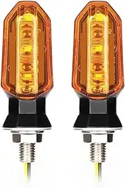 Motorcycle Indicators Turning For S&uzuki 8mm 12V Motorcycle Led Turn Signal Indicator Light Turning Amber Flasher Arrow Led Lamp Bulb Running